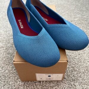 Rothy's Indigo Mini Stripe Flats (Size 11)